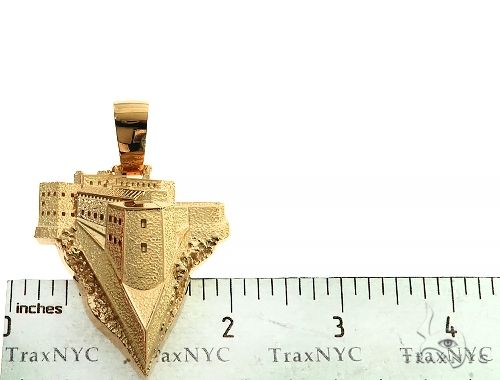 Custom Made 18K Gold Citadelle From Haiti Pendant 66309 - Image 6