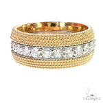 Custom Made 2 Tone Wedding Band 67093 - Image 1