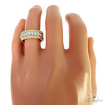 Custom Made 2 Tone Wedding Band 67093 - Image 5