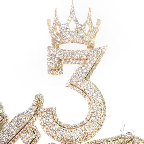 Custom Made '3 Kings' Diamond Pendant 67069 - Image 4