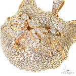 Custom Made 3D Diamond Cat Pendant 67441 - Image 3