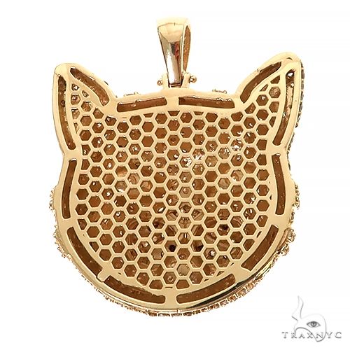 Custom Made 3D Diamond Cat Pendant 67441 - Image 4