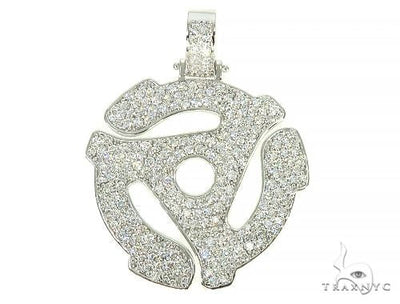 Custom Made 45 RPM Diamond Pendant 66069 - Image 1