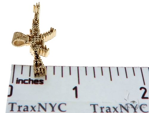 14K Gold Custom Made AK-47 Assault Rifle Pendant, photo 7 of 8