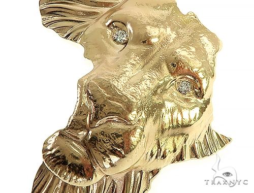 Custom Made African Lion Face Pendant 66302 - Image 3