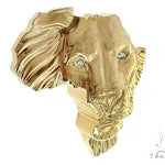 Custom Made African Lion Face Pendant 66302 - Image 2