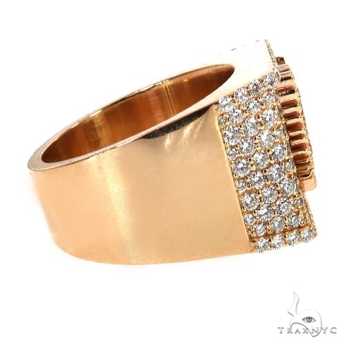 14K Gold Custom Made Albanian Diamond Ring, photo 4 of 7