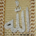 Custom Made Allah Diamond Miami Cuban Frame Pendant 66709 - Image 5