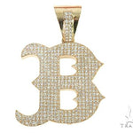 Custom Made B Initial Diamond Pendant 66085 - Image 1