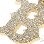 Custom Made B Initial Diamond Pendant 66085 - Image 4