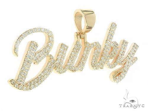 Custom Made BUNKY Diamond Name Pendant 65799 - Image 2
