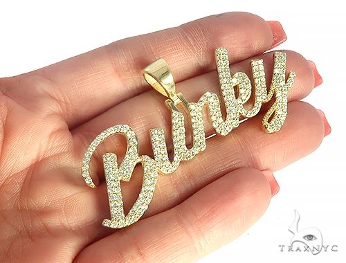 Custom Made BUNKY Diamond Name Pendant 65799 - Image 5