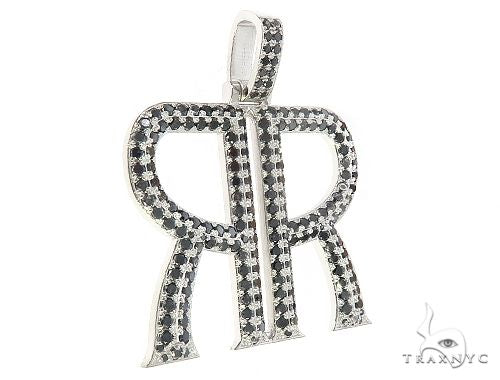 Custom Made Back to Back Mirror 'R' Pendant 65529 - Image 2