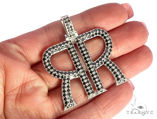 Custom Made Back to Back Mirror 'R' Pendant 65529 - Image 5