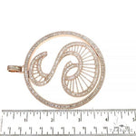 Custom Made Baguette Diamond  Initial 'S' Pendant 68044 - Image 6