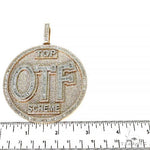 Custom Made Baguette Diamond 'OPF' Pendant 68021 - Image 5