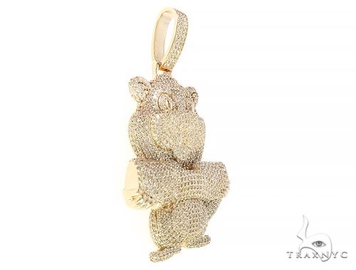 Custom Made Beaver Diamond Pendant 65746 - Image 2