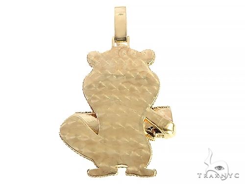 Custom Made Beaver Diamond Pendant 65746 - Image 3