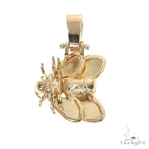 14K Gold Custom Made Bee Pendant, photo 4 of 6