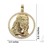 Custom Made Benjamin Franklin Diamond Pendant 66012 - Image 7
