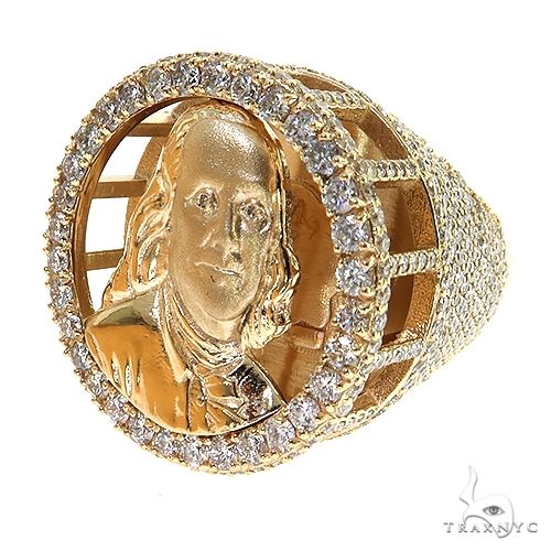 Custom Made Benjamin Franklin Ring 69413 - Image 6