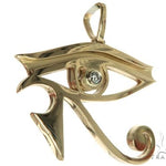 Custom Made Bezel Diamond Eye of Horus Pendant Egyptian Evil Eye 63812 - Image 2