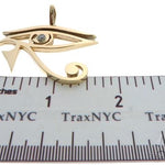Custom Made Bezel Diamond Eye of Horus Pendant Egyptian Evil Eye 63812 - Image 6