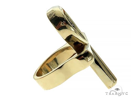 14K Gold Custom Made Big Heavy Ankh Ring, photo 4 of 7