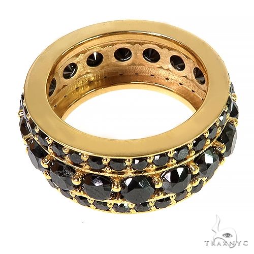 14K Gold Custom Made Black Diamond Ring, photo 2 of 5