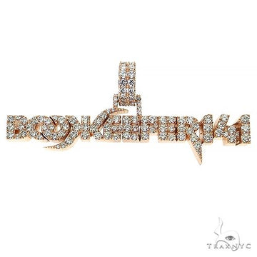 Custom Made 'Book Keeper' Logo Diamond Pendant 68716 - Image 1