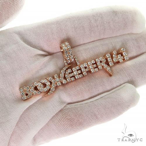 Custom Made 'Book Keeper' Logo Diamond Pendant 68716 - Image 7