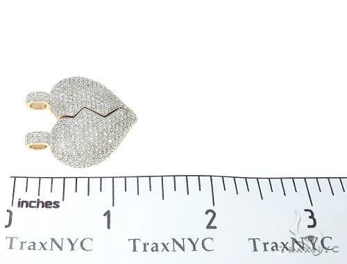 Custom Made Broken Heart Diamond Pendant 65655 - Image 11