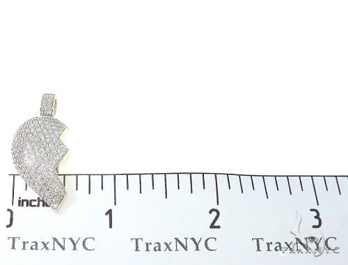 Custom Made Broken Heart Diamond Pendant 65655 - Image 12
