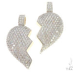 Custom Made Broken Heart Diamond Pendant 65655 - Image 2