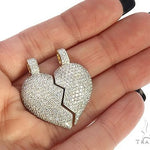 Custom Made Broken Heart Diamond Pendant 65655 - Image 9