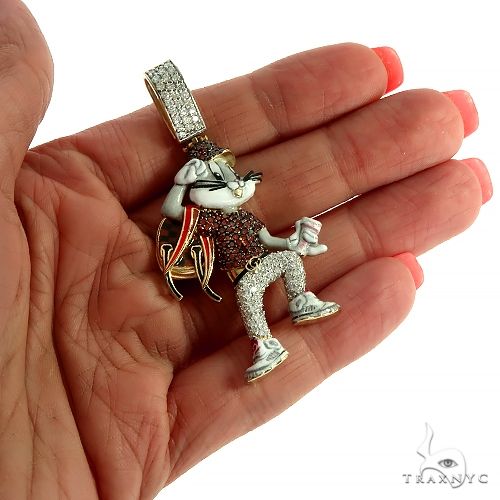 Custom Made Bugs Bunny Diamond Pendant 66386 - Image 6