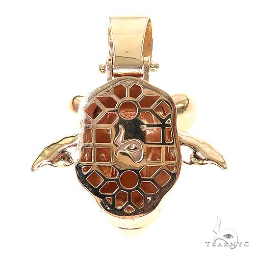 14K Gold Custom Made Bull Pendant, photo 4 of 6