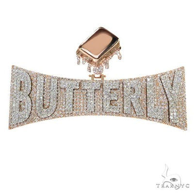 Custom Made Butterly Diamond Pendant 67504 - Image 1