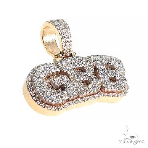 Custom Made 'CBB' Diamond Pendant 66705 - Image 2