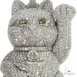 Custom Made Chinese Lucky Cat Diamond Pendant 66600 - Image 4