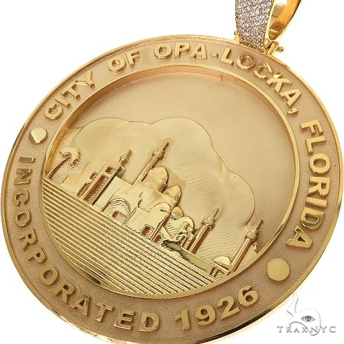 Custom Made City of Opa-Locka Florida Pendant 68715 - Image 3