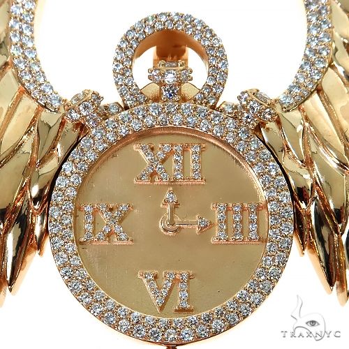 Custom Made Time Fly Diamond Pendant 67607 - Image 3