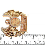 Custom Made Time Fly Diamond Pendant 67607 - Image 7