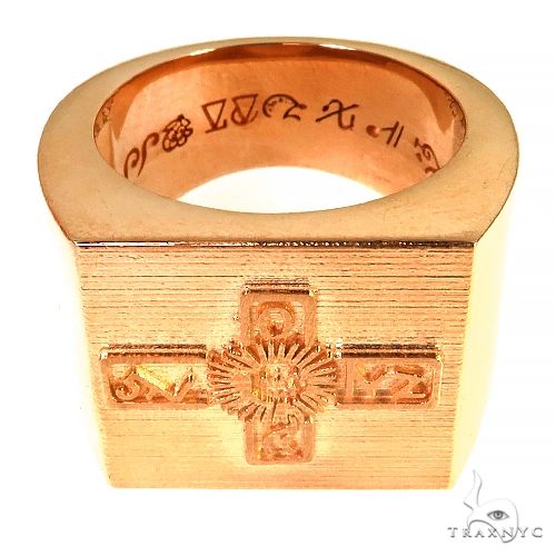 14K Gold Custom Made Cross Ring, photo 6 of 7