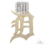 Custom Made 'D' Logo Diamond Pendant 67080 - Image 1