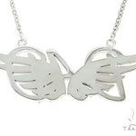 Custom Made DAD Pendant With Angel Wings 65653 - Image 3