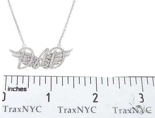 14K Gold Custom Made DAD Pendant With Angel Wings, photo 6 of 7