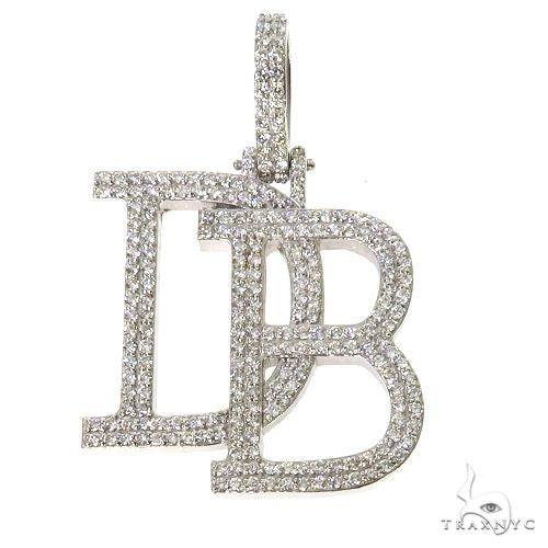 Db Diamond Chain Custom Made 'DB' Diamond Pendant 67604 | TraxNYC