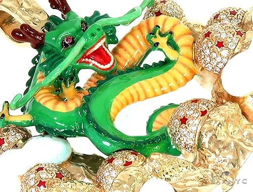 Custom Made DBZ Dragon Shenron w/ The 7 DragonBall Stars Pendant 66358 - Image 6