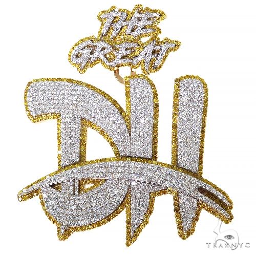 Custom Made 'DH' Diamond Pendant 68486 - Image 1